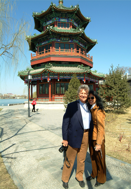 Robert & MeiLi Hefner with Pagoda